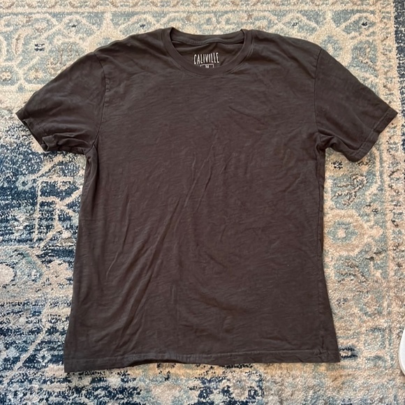 Mens Caliville Crew Neck T-shirt | Medium, Charcoal Grey - Picture 1 of 4